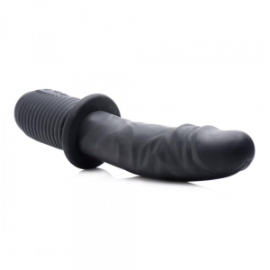 Power Pounder Vibrating & Thrusting Silicone Dildo Main Image
