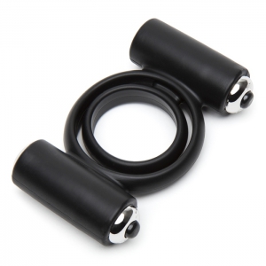 Double Date Silicone Vibrating Double Cock Ring Main Image