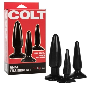 Anal Trainer Kit | Set of 3 Black Butt Plugs for Men Main Image