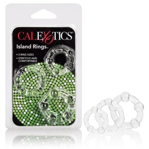 Island Penis Rings Clear Stamina Building Cock Ring 3 Pack Main Image