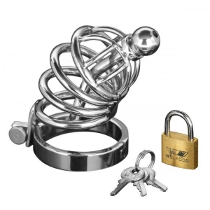 Asylum 4 Ring Locking Chastity Cage Main Image