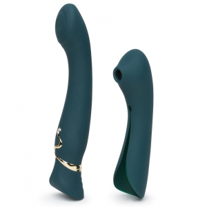 Queen App Controlled Warming G-Spot Vibrator with Suction Sleeve Main Image