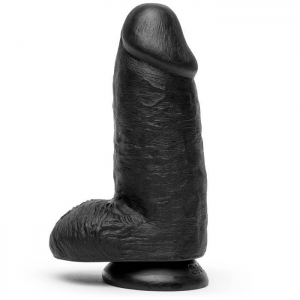 Mega Chubby Realistic Black Suction Cup Dildo 7 Inch Main Image