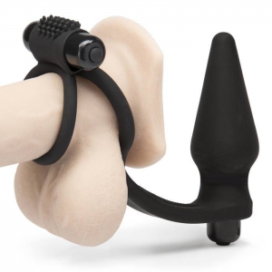 Wowzer 7 Function Double Cock Ring and Vibrating Butt Plug Main Image