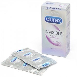 Invisible Extra Lubricated Condoms Main Image