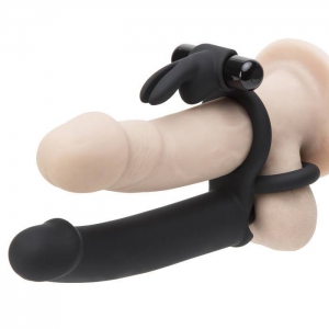 Double Fun Vibrating Rabbit Double Penetration Strap-On Main Image