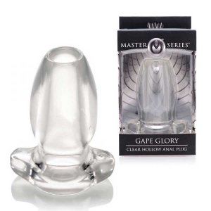 Gape Glory Clear Hollow Butt Plug | 3.9 Inch Tunnel Probe by Master Series Main Image