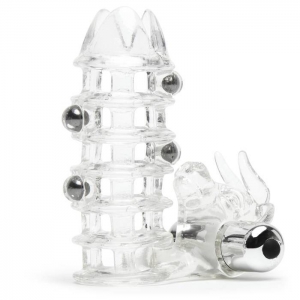 El Toro Vibrating Penis Sleeve Cock Ring and Beaded Enhancer Main Image