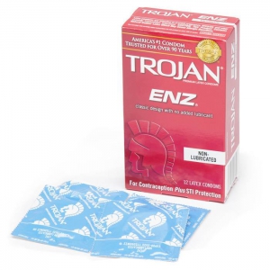 ENZ Non-Lubricated Latex Condoms (12 Count) Main Image