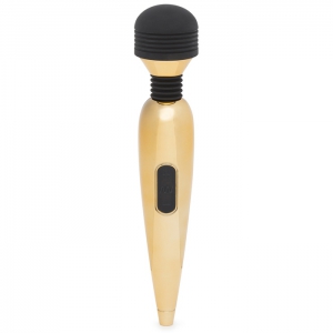Deluxe Rechargeable Mini Gold Massage Wand Vibrator Main Image