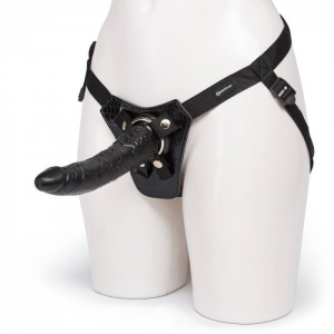 Gold Designer Unisex Strap-On Harness with Dildo Main Image