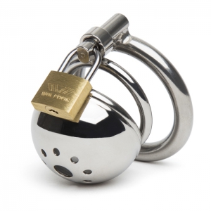 Solitary Stainless Steel Locking Chastity Cage Main Image