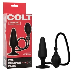 XXL Black Inflatable Pumper Butt Plug by Colt Main Image