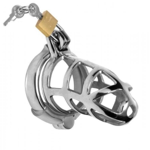 Detained Stainless Steel Chastity Cage Main Image