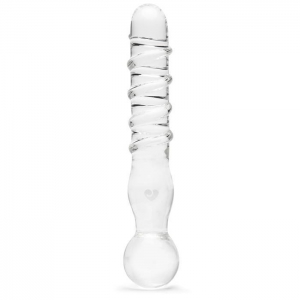 Textured Sensual Glass Dildo Main Image