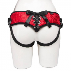 Chantilly Lace Corset-Back Unisex Strap On Harness Main Image