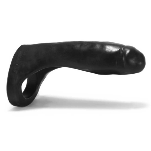 Silicone Penetrator Black Double Penetration Cock Ring Main Image