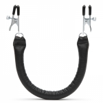 Deluxe Leather Weighted Nipple Clamps 200g Main Image