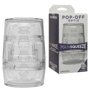 Main Squeeze Pop-Off Clear Portable and Discreet Male Masturbator Main Image