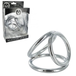 The Triple Cock Ring | Metal Three Ring Triad Cock and Ball Device for Men Main Image