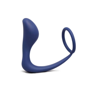 Silicone Anal Plug Cock Ring Sexual Enhancer by Lynk Pleasure (Blue) Blue Main Image