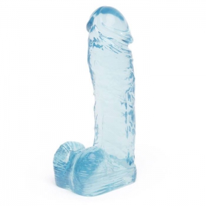 Aqua Quartz Realistic Dildo with Balls 8 Inch Main Image