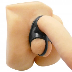 Annex Cock Ring Erection Enhancer & Ball Splitter Black Main Image