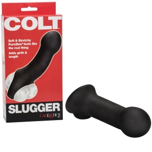 Slugger Penis Extension Sleeve PureSkin Thin Black Cock Sheath Main Image