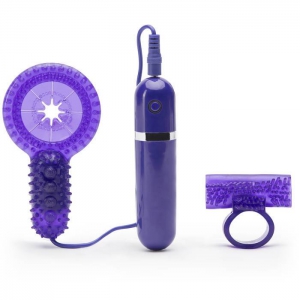 Bedtime Bullet 10 Function Vibrating Cock Ring Set Main Image