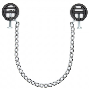 Deluxe Adjustable Bite Nipple Clamps with Chain Main Image