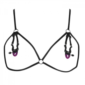 Fetish Bra with Silicone Nipple Clamps Main Image