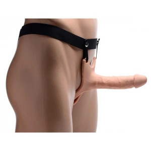 Realistic Hollow Strap On Penis Extender and Ball Strap Main Image