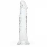 Clear Realistic Suction Cup Dildo 8 Inch Main Image