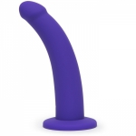 Curved Silicone Suction Cup Dildo 7 Inch Main Image