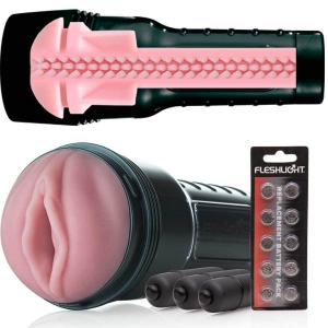 Pink Lady Vibro Vibrating Male Masturbator Main Image
