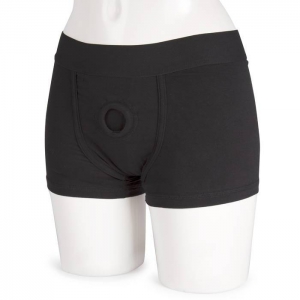 Packer Gear Strap-On Harness Boxer Shorts with Vibe Pocket Main Image