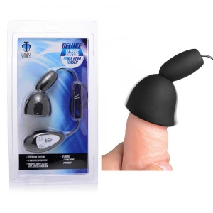 Deluxe 10 Mode Black Silicone Penis Head Teaser  Main Image
