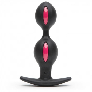 B-Balls Duo Silicone Intermediate Butt Plug with Jiggle Balls Main Image