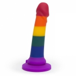 Super Soft Silicone Rainbow Dildo 7 Inch Main Image