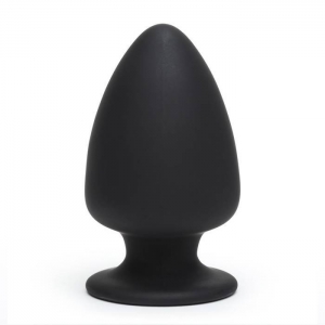 Thermo-Reactive Dual Density Girthy Silicone Butt Plug 3.5 Inch Main Image