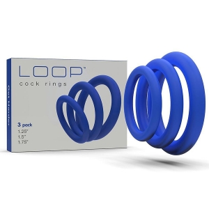 Silicone Cock Ring Set by Lynk Pleasure 3 Soft and Stretchy Penis Rings Main Image