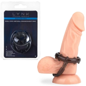 Dual Cock and Ball Enhancement Ring by Lynk Pleasure Main Image