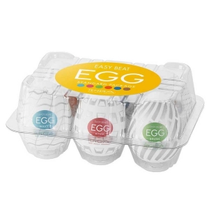 New Standard Easy Beat Egg 6 Pack Masturbator Set  Main Image