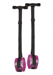 Over The Door Bondage Cuffs Pink Main Image
