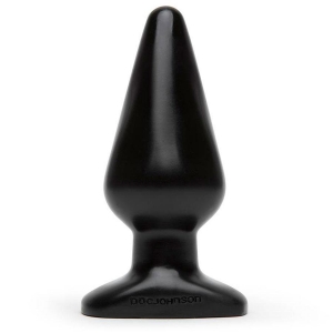 Classic Large Black Butt Plug | Smooth Tapered Anal Plug with Base Main Image