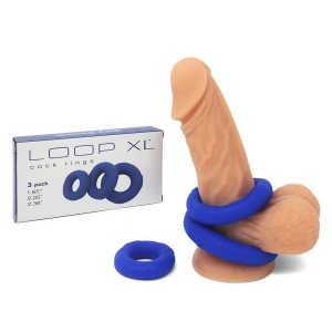 Lynk Pleasure Loop XL Silicone Cock Ring Kit and Ball Stretching Set for Men Main Image