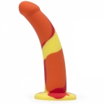 Earth and Fire Curved Silicone Suction Cup Dildo 7 Inch Main Image