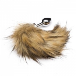 Deluxe Stainless Steel Medium Faux Fox Tail Butt Plug Main Image