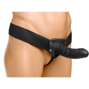Black Penis Extension Sleeve Erection Assist Hollow Strap On Main Image