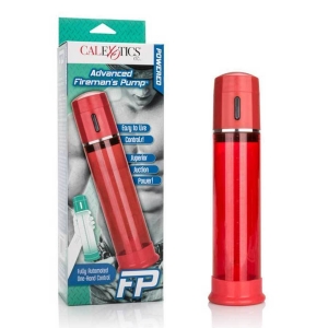 Electric Red 8.25 Inch Advanced Fireman's Penis Pump and Cock Enhancer Main Image